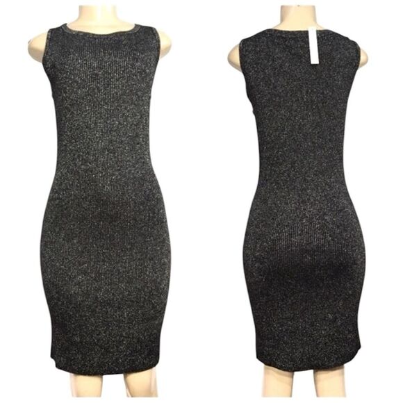 Adrienne Vittadini Dresses & Skirts - $159 ADRIENNE VITTADINI WOOL METALLIC SLEEVELESS STRETCH RIBBED KNIT DRESS NWT
